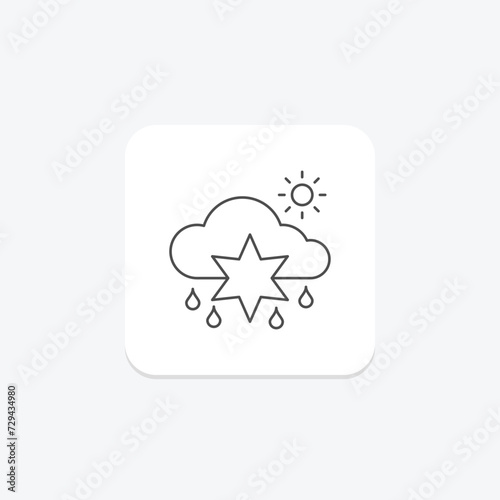 Weather Monitoring icon, weather, monitoring, icon, observation thinline icon, editable vector icon, pixel perfect, illustrator ai file