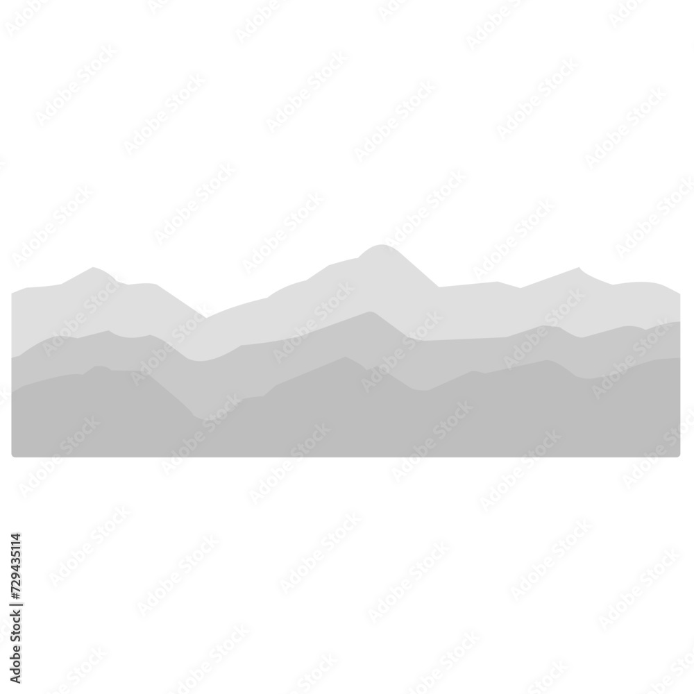 Black and white mountain landscape Black and white mountain landscape
