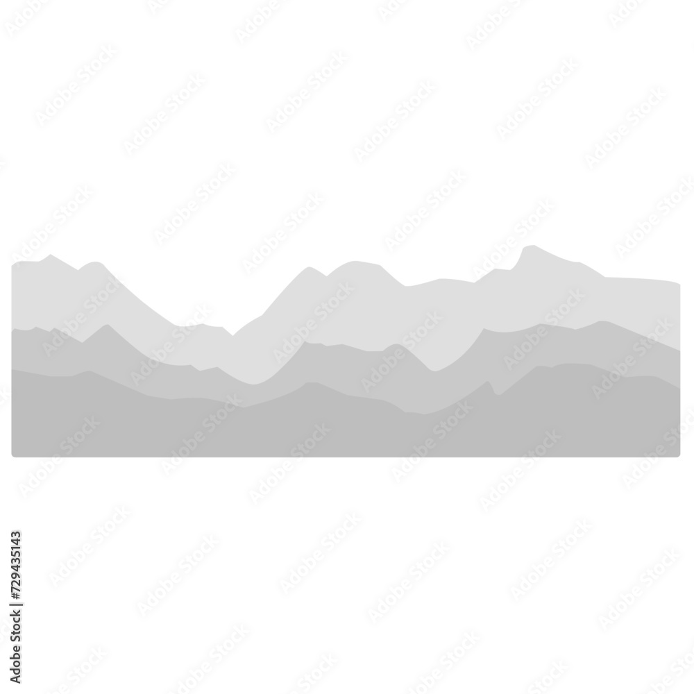 Black and white mountain landscape Black and white mountain landscape