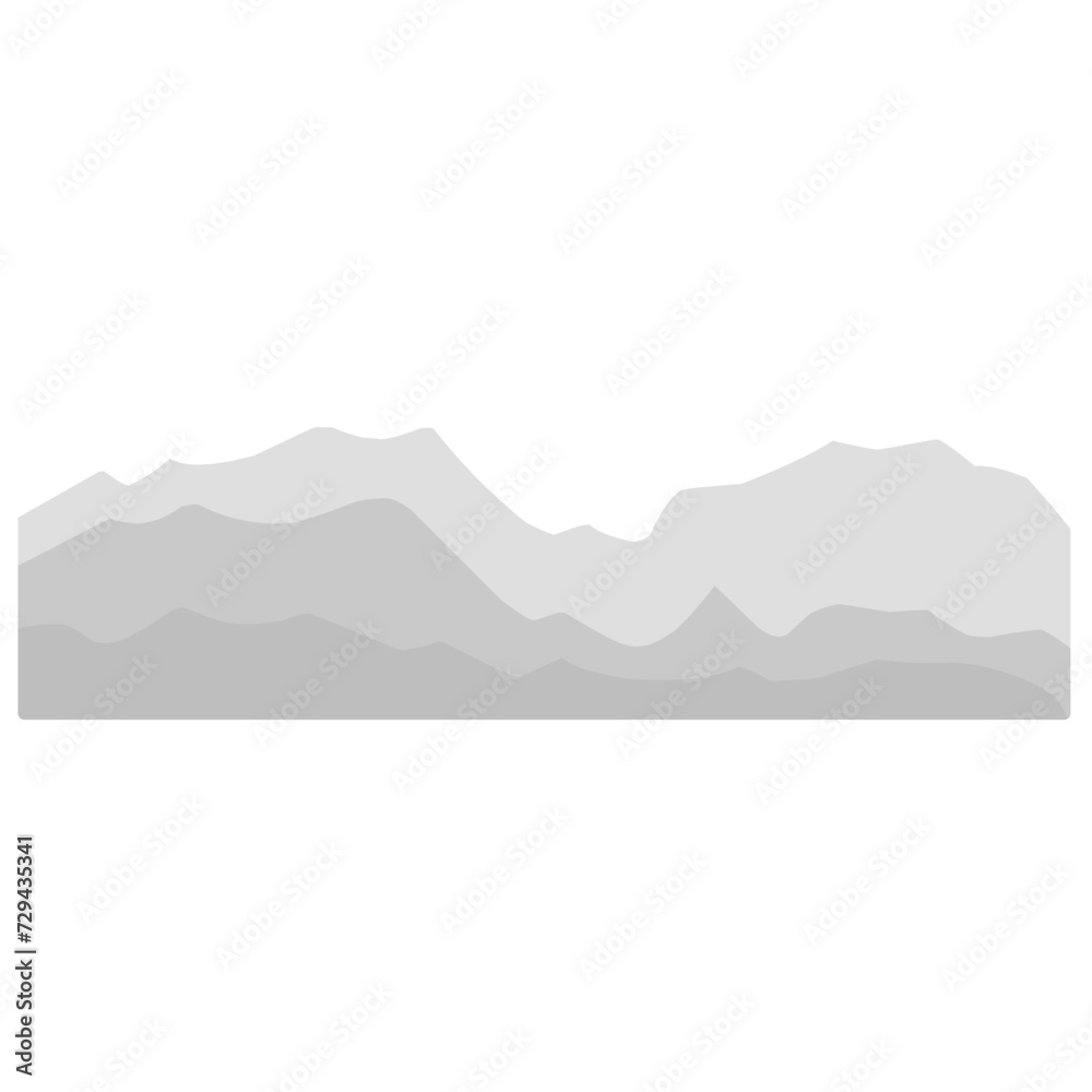 Black and white mountain landscape Black and white mountain landscape