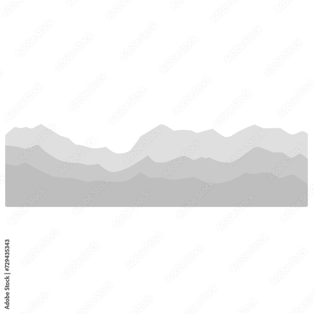 Black and white mountain landscape Black and white mountain landscape