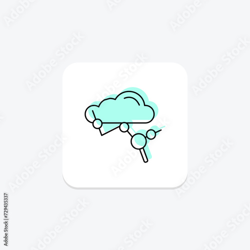 Weather Pattern Analysis icon, weather, pattern, analysis, icon color shadow thinline icon, editable vector icon, pixel perfect, illustrator ai file