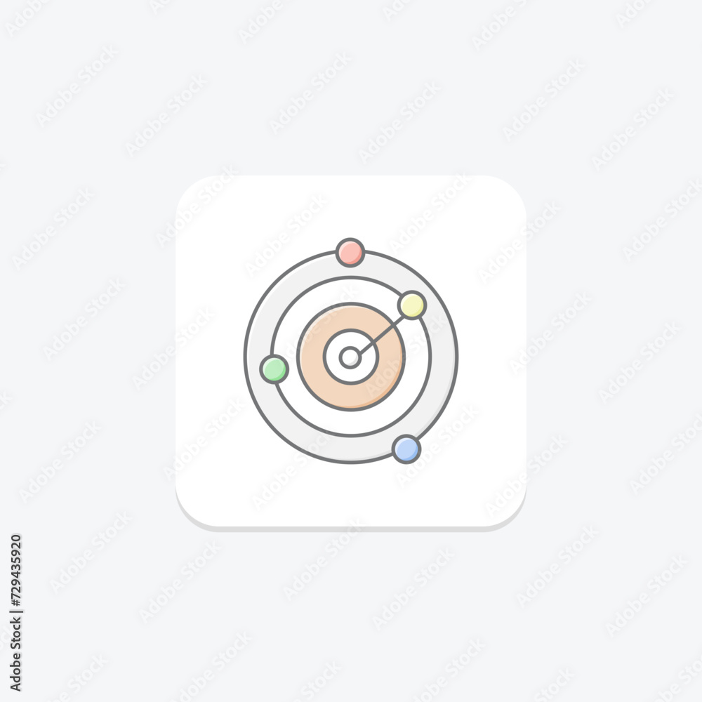 Weather Radar icon, radar, weather, icon, detection lineal color icon, editable vector icon, pixel perfect, illustrator ai file Weather Radar icon, radar, weather, icon, detection lineal color icon, editable vector icon, pixel perfect, illustrator ai file