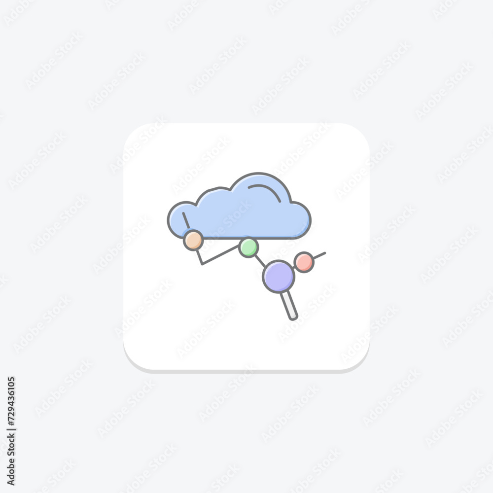 Weather Pattern Analysis icon, weather, pattern, analysis, icon lineal color icon, editable vector icon, pixel perfect, illustrator ai file Weather Pattern Analysis icon, weather, pattern, analysis, icon lineal color icon, editable vector icon, pixel perfect, illustrator ai file