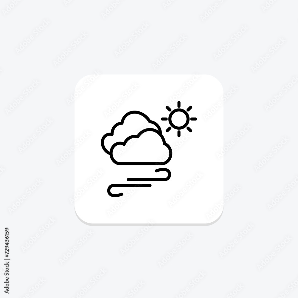 Windy icon, wind, weather, icon, breezy line icon, editable vector icon, pixel perfect, illustrator ai file Windy icon, wind, weather, icon, breezy line icon, editable vector icon, pixel perfect, illustrator ai file