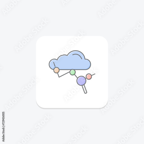 Weather Pattern Analysis icon, weather, pattern, analysis, icon lineal color icon, editable vector icon, pixel perfect, illustrator ai file