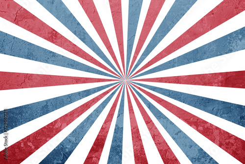 grunge circus design background with red and blue background us flag color