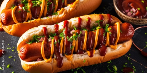 Irresistible Hot Dogs That Will Add Flavor To Your Super Bowl Celebration. Сoncept Game Day Appetizers, Gourmet Meat Toppings, Homemade Sauces, Unique Hot Dog Recipes, Creative Presentation