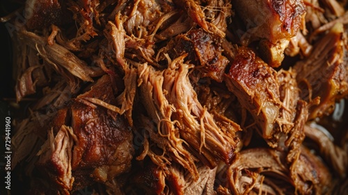 BBQ Smoked pulled pork finished. smoked mojo pulled pork