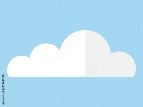 Cloud vector illustration. The air is filled with natural beauty clouds, creating calming effect Fluffy cumulus clouds dot sky, reflecting ever-changing climate Cloud metaphors abound