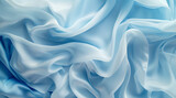 a blue and white fabric with folds in