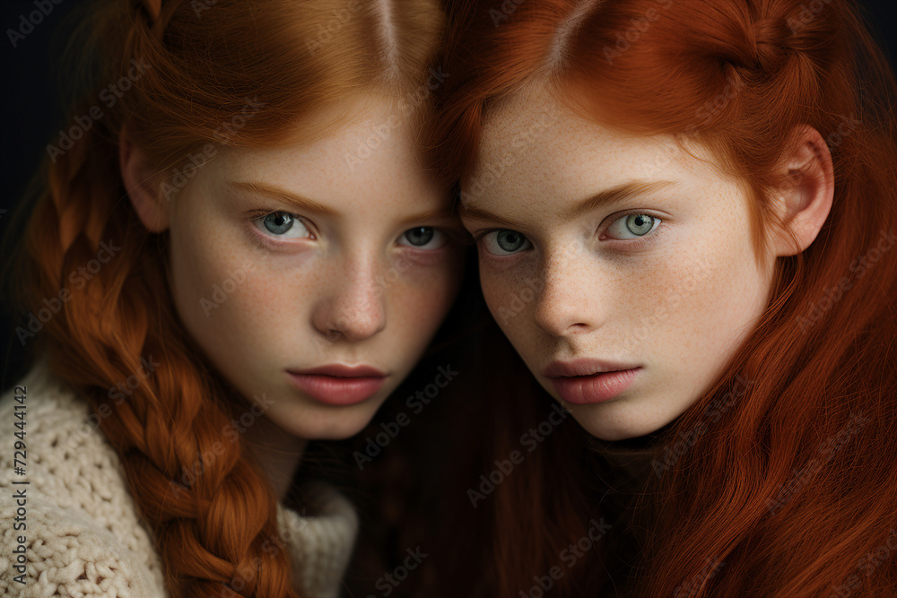 AI generated close up portrait of beautiful attractive girl beauty fashion models AI generated close up portrait of beautiful attractive girl beauty fashion models