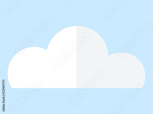 Cloud vector illustration. The skys canvas transforms as cumulus clouds weave story changing seasons Cloudy weather adds air mystery, veiling high sky in atmospheric beauty