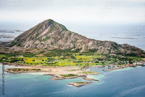 Aerial landscapes of Norwegian coastal regions. Norway
