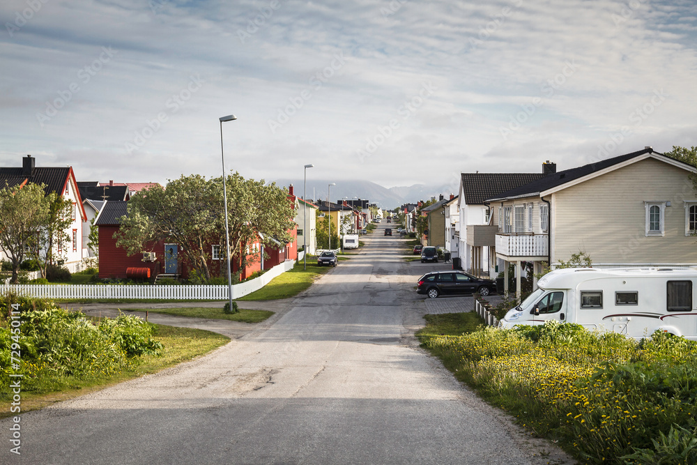 Urban landscape image of Norwegian village. Norway Urban landscape image of Norwegian village. Norway