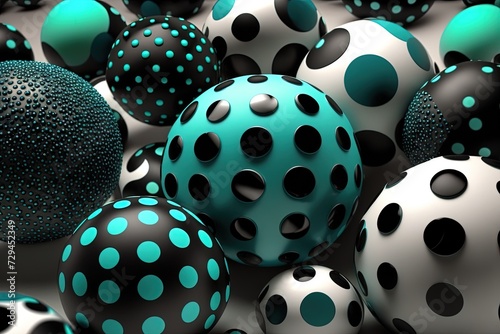 Colorful 3D Balls Generative AI
