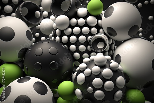 Colorful 3D Balls Generative AI

