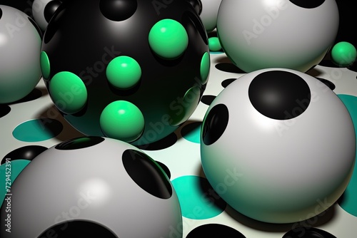Colorful 3D Balls Generative AI
