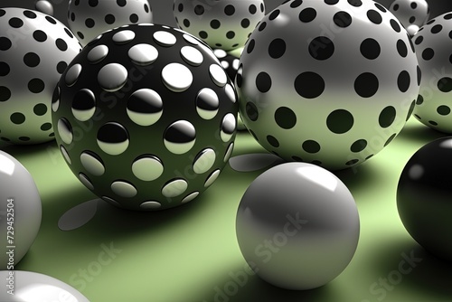 Colorful 3D Balls Generative AI
