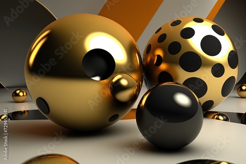 Colorful 3D Balls Generative AI
