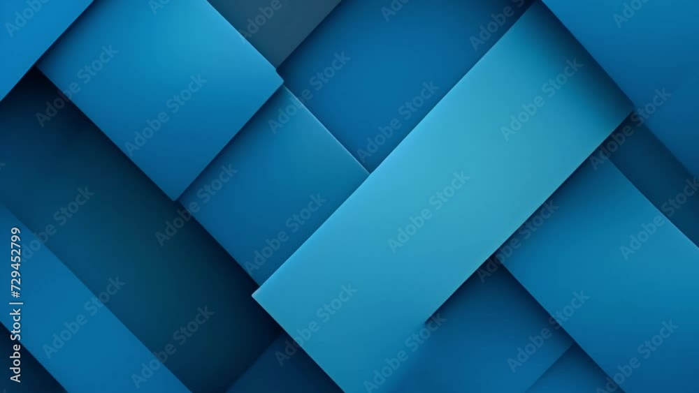 Abstract 3D blue background with geometric shapes