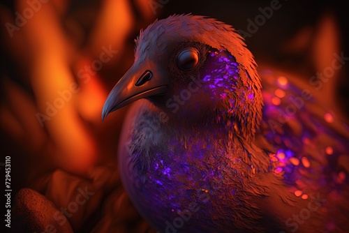 Birds with Nocturnal Elegance Generative AI