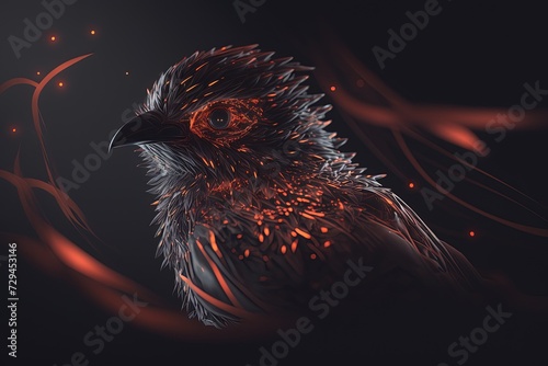 Birds with Nocturnal Elegance Generative AI