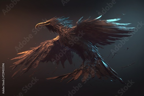 Birds with Nocturnal Elegance Generative AI