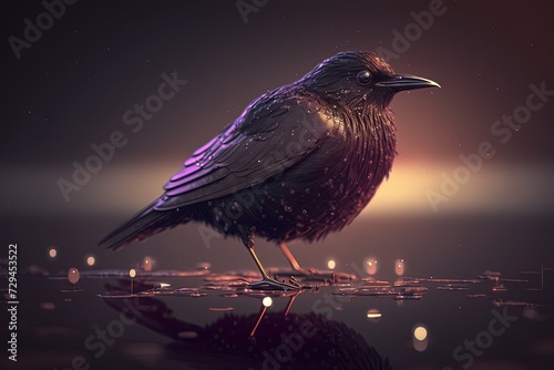 Birds with Nocturnal Elegance Generative AI