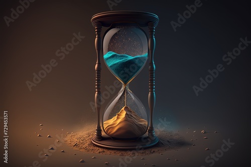 Time Running Through Hourglass Generative AI