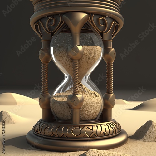 Time Running Through Hourglass Generative AI