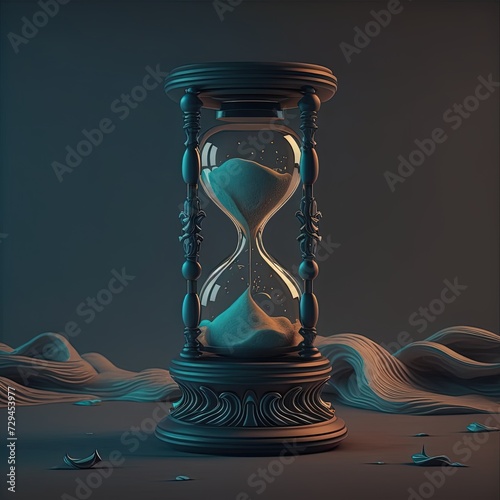 Time Running Through Hourglass Generative AI