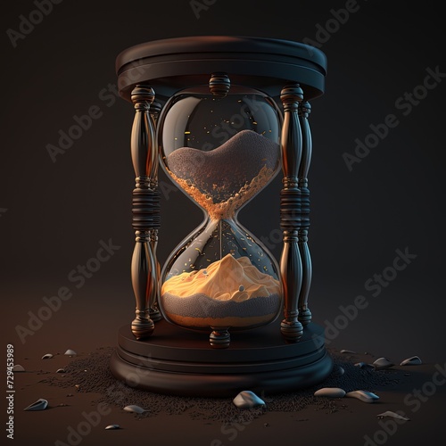 Time Running Through Hourglass Generative AI