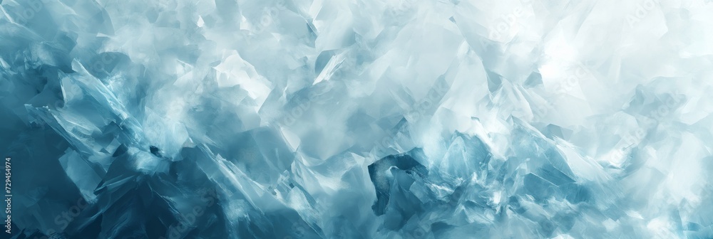 Crystal Matrix: Abstract Fractal Geometry of Ice-Like Structures, Suitable for Conceptual Graphics, Wallpapers, and Innovative Design Projects