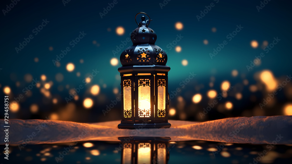 Ramadan background with mosque or lantern illustration Ramadan background with mosque or lantern illustration