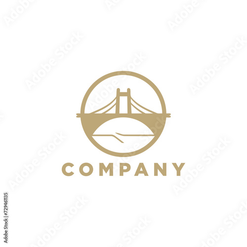 bridge simple modern logo vector
