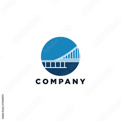 bridge simple modern logo vector
