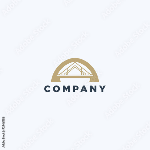 bridge simple modern logo vector
