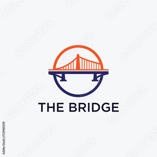 bridge simple modern logo vector
