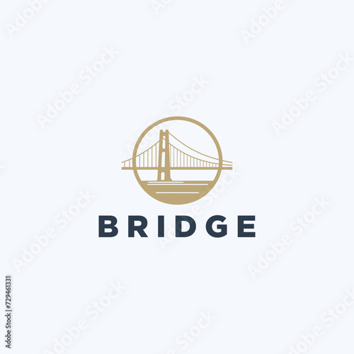 bridge simple modern logo vector
