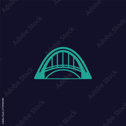 bridge simple modern logo vector
