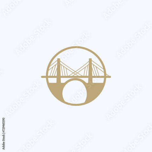 bridge simple modern logo vector
