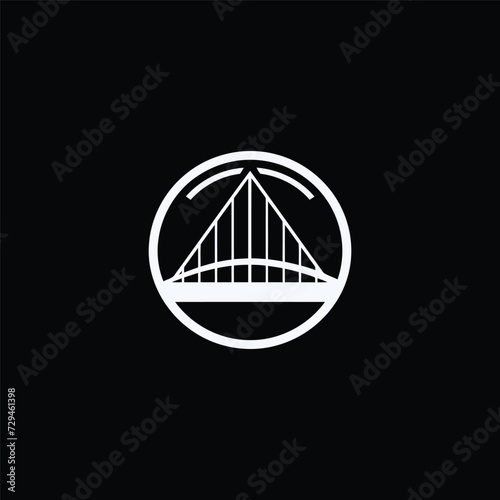 bridge simple modern logo vector
