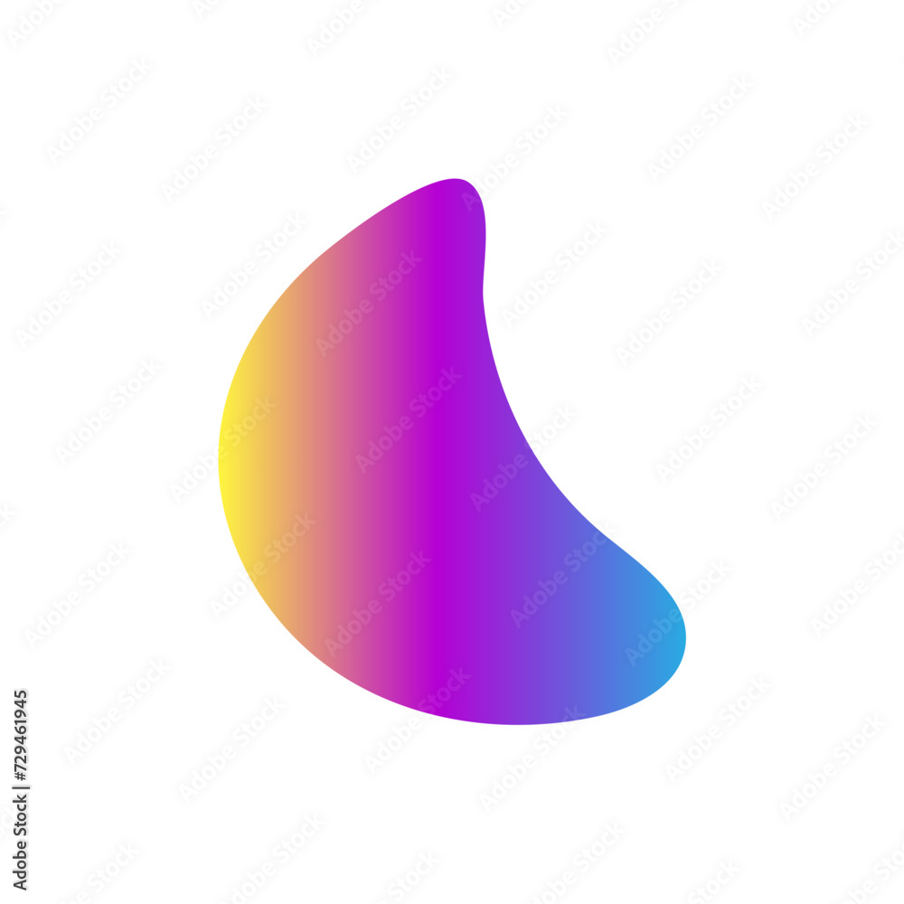 Fototapeta premium Abstract blurred gradient shapes