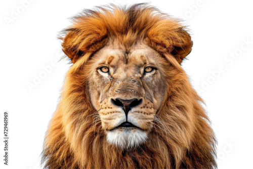 Isolated Lion Isolated on Transparent or White Background, PNG