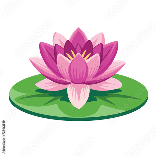 Lotus flower icon. Cartoon illustration of lotus flower vector icon for web