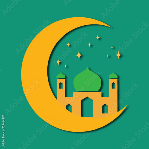  muslim eid al fitr icon vector 
