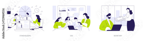 Board of directors abstract concept vector illustrations.