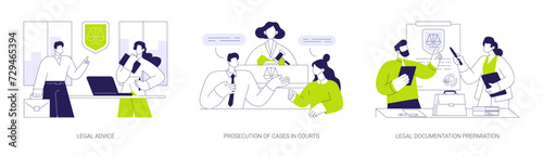 Legal department abstract concept vector illustrations. © Visual Generation