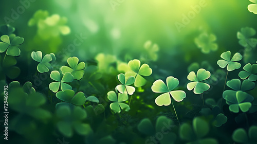 St. Patrick's Day celebration with copy space for text